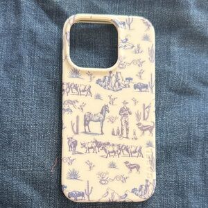 iPhone 14 Pro Western Print Phone Case - Protective Snap-On Cover